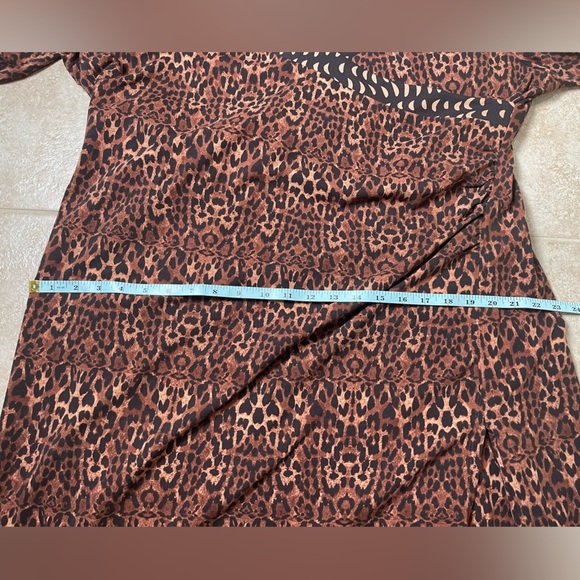 Soft Surroundings Leopard Print V-Neck Dress, Size 1X - Picture 7 of 7